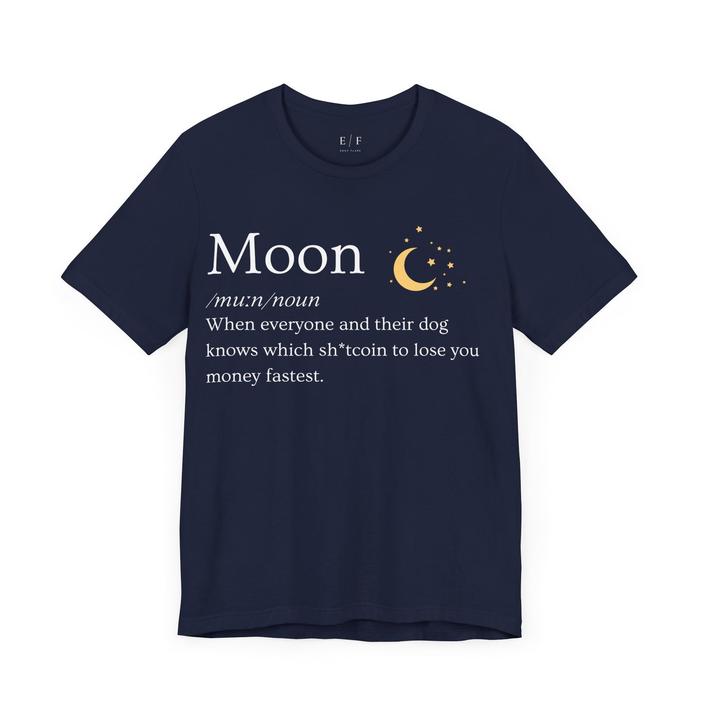 Moon Funny Crypto Definition Premium Tshirt