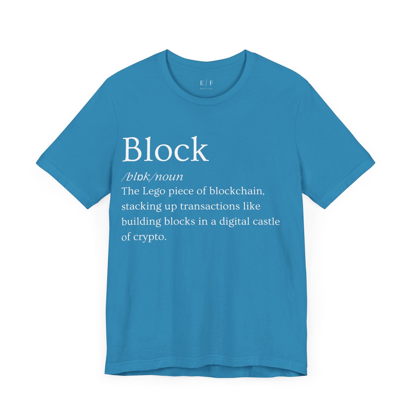 Block Funny Crypto Definition Premium Tshirt