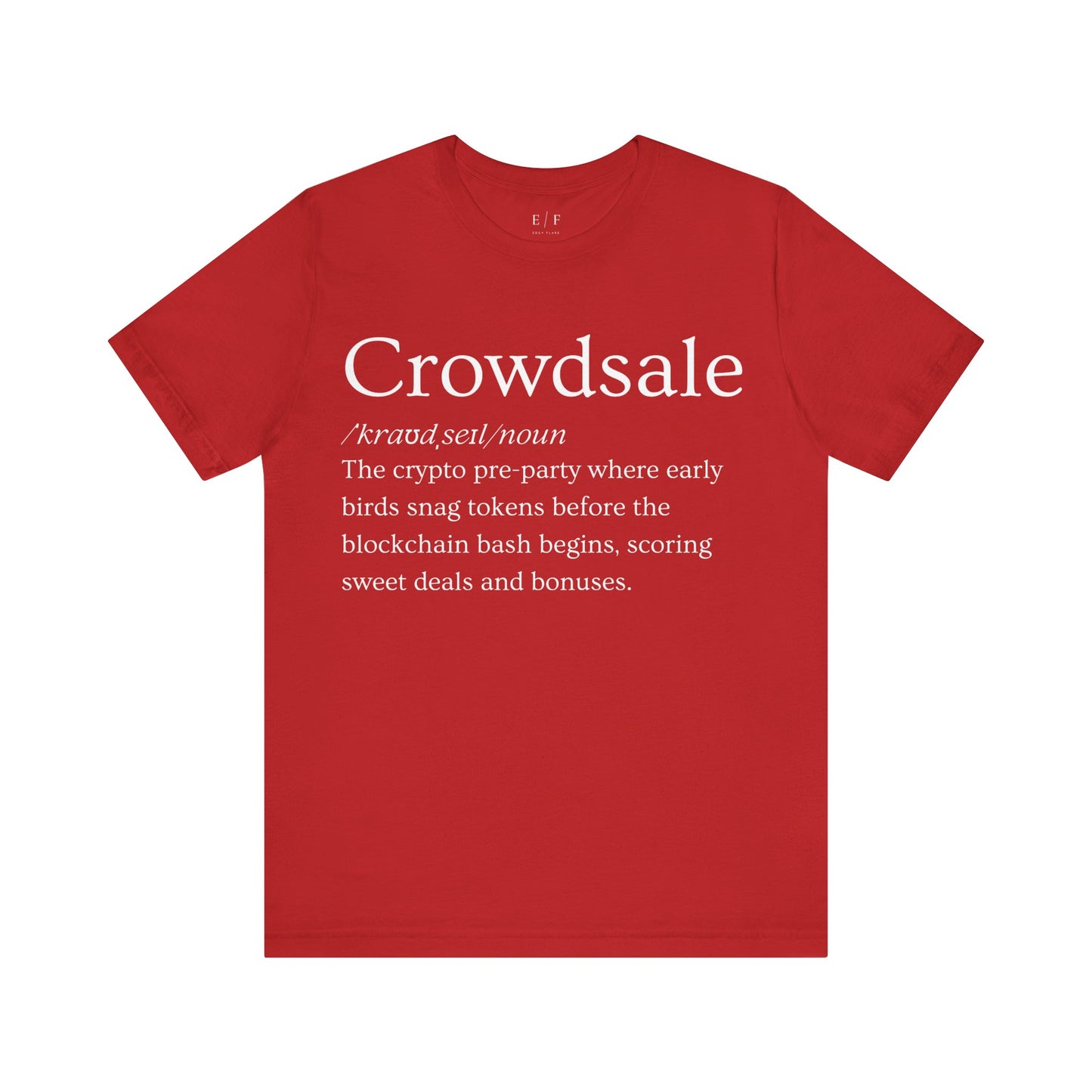 Crowdsale Funny Crypto Definition Premium Tshirt