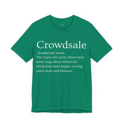 Crowdsale Funny Crypto Definition Premium Tshirt