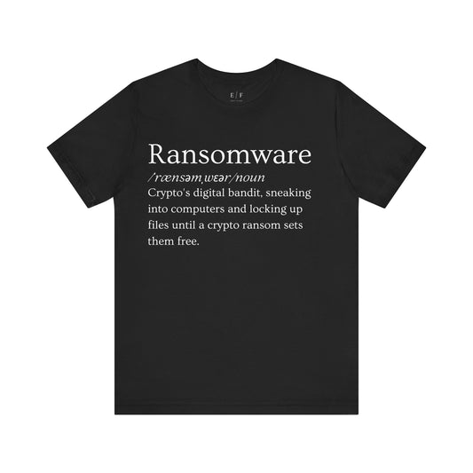 Ransomware Funny Crypto Definition Premium Tshirt