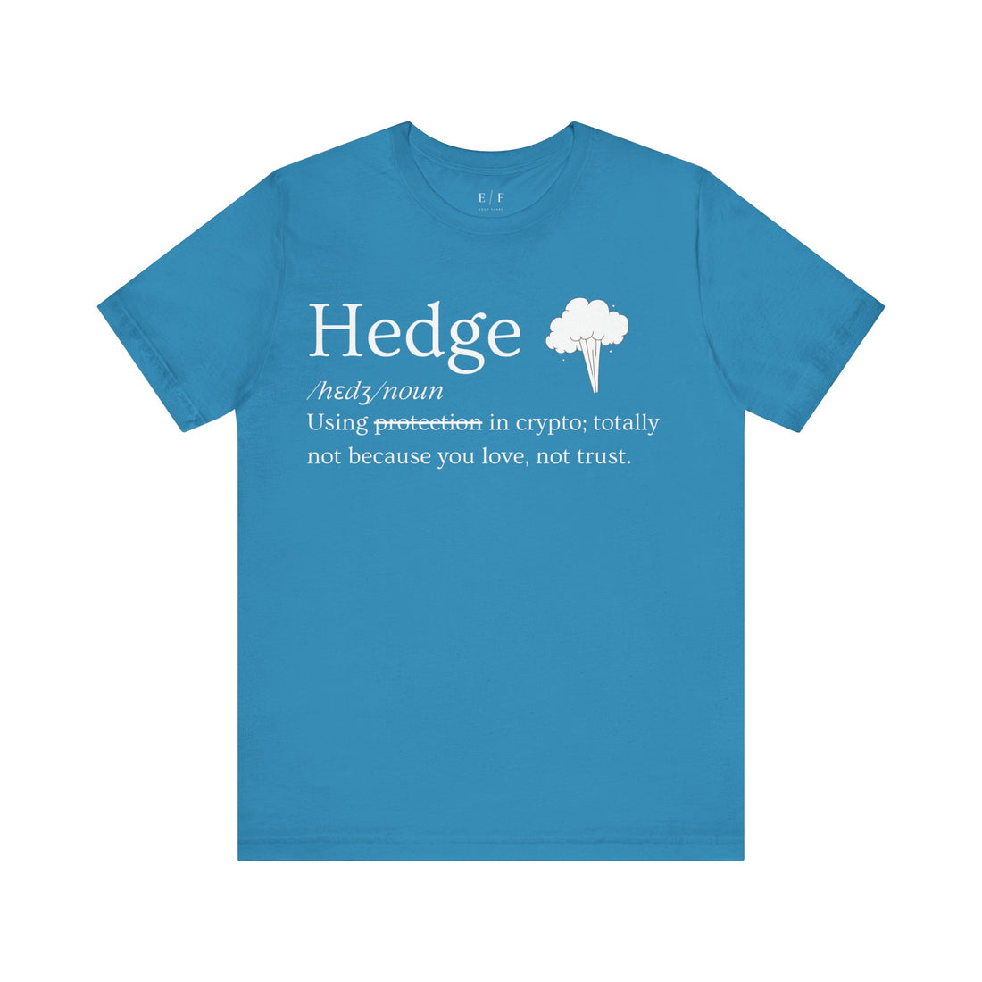 Hedge Funny Crypto Definition Premium Tshirt