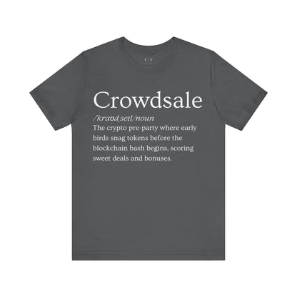 Crowdsale Funny Crypto Definition Premium Tshirt