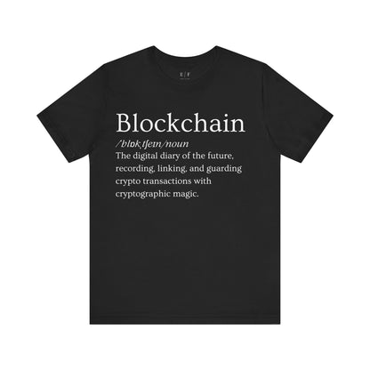 Blockchain Funny Crypto Definition Premium Tshirt