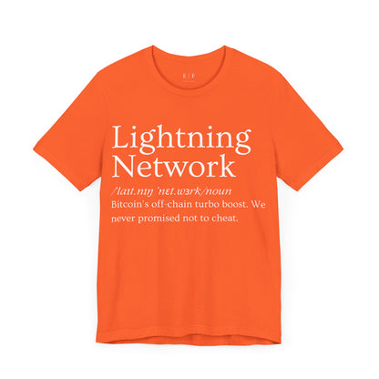 Lightning Network Funny Crypto Definition Premium Tshirt