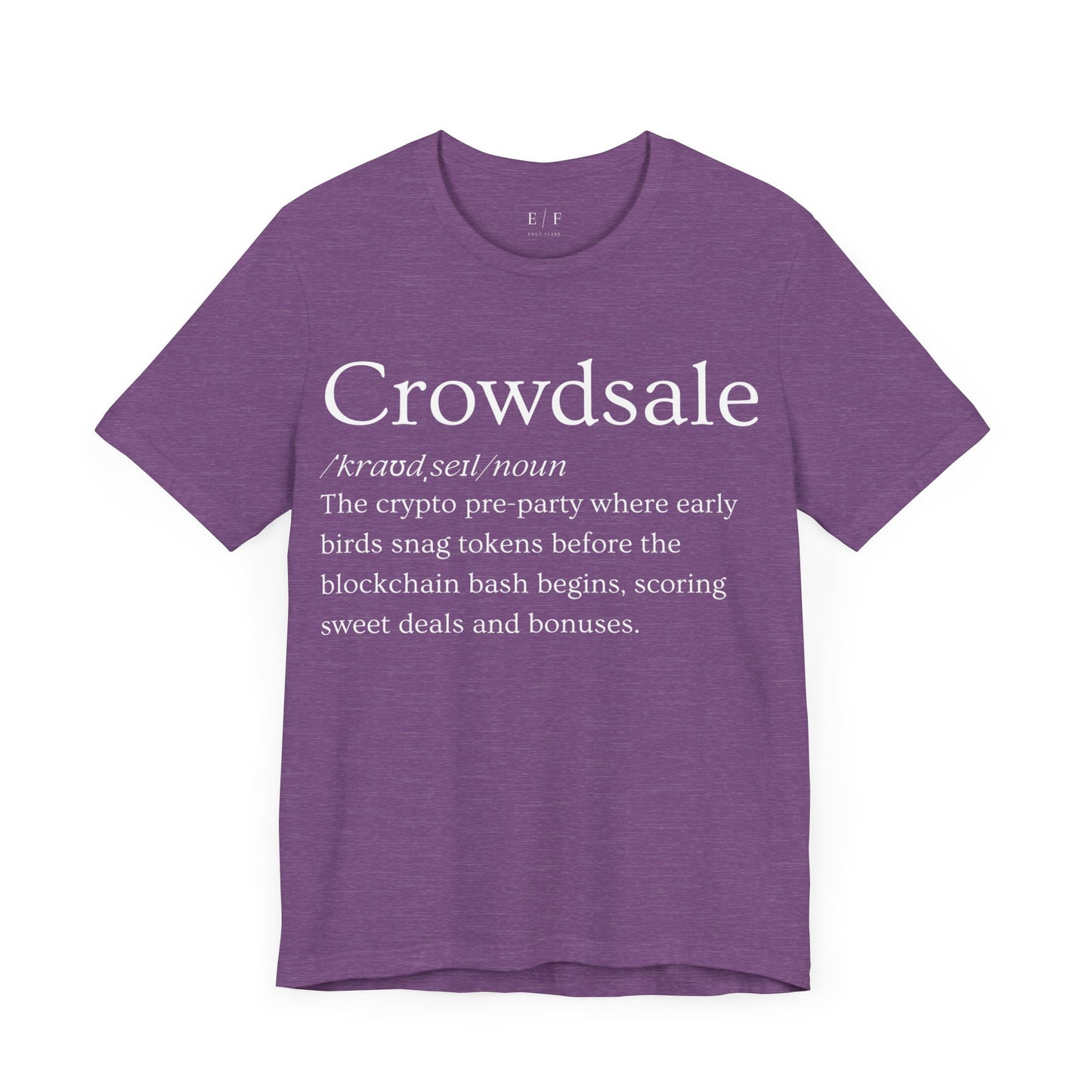 Crowdsale Funny Crypto Definition Premium Tshirt