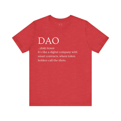 DAO Funny Crypto Definition Premium Tshirt