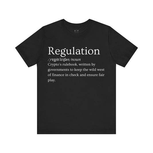 Regulation Funny Crypto Definition Premium Tshirt