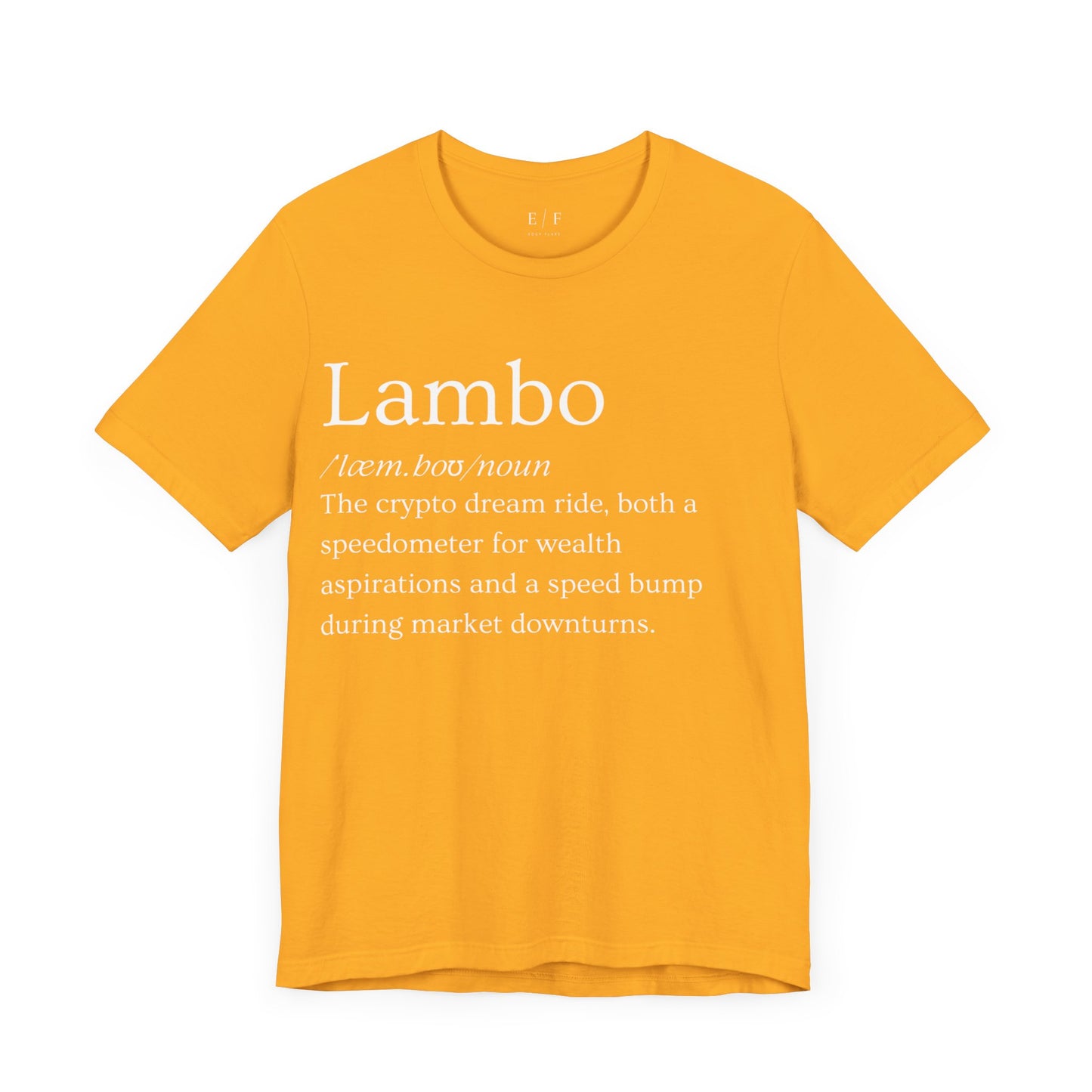 Lambo Funny Crypto Definition Premium Tshirt