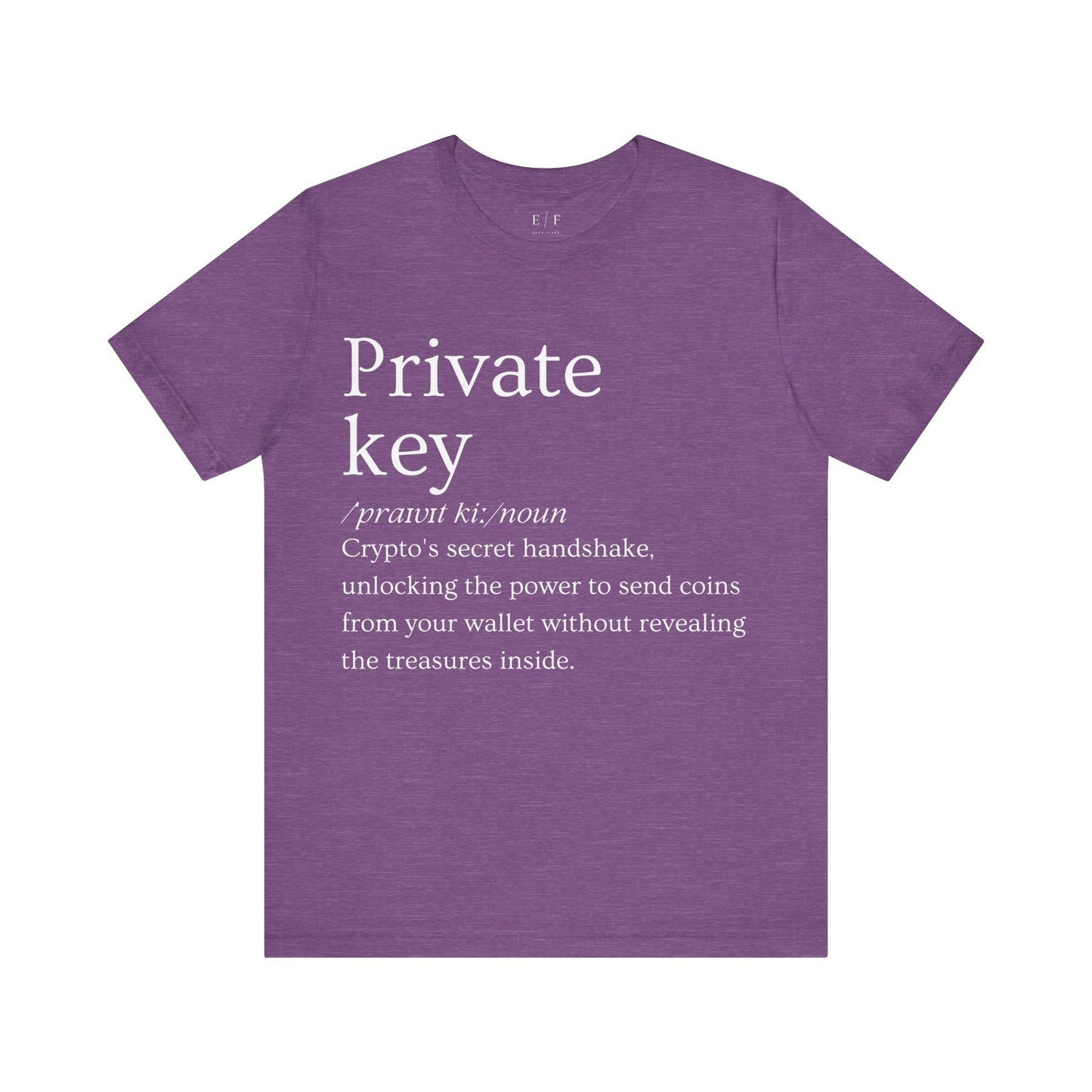 Private key Funny Crypto Definition Premium Tshirt