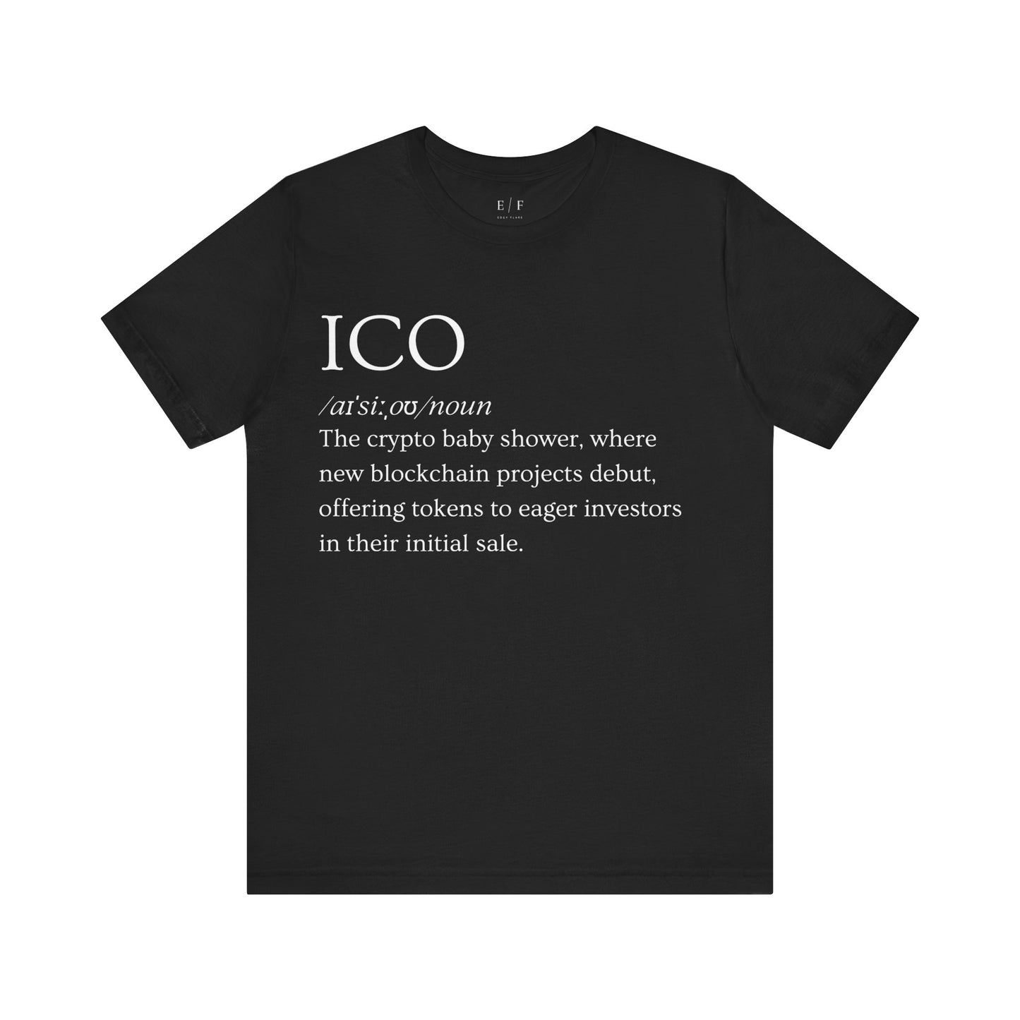 ICO Funny Crypto Definition Premium Tshirt