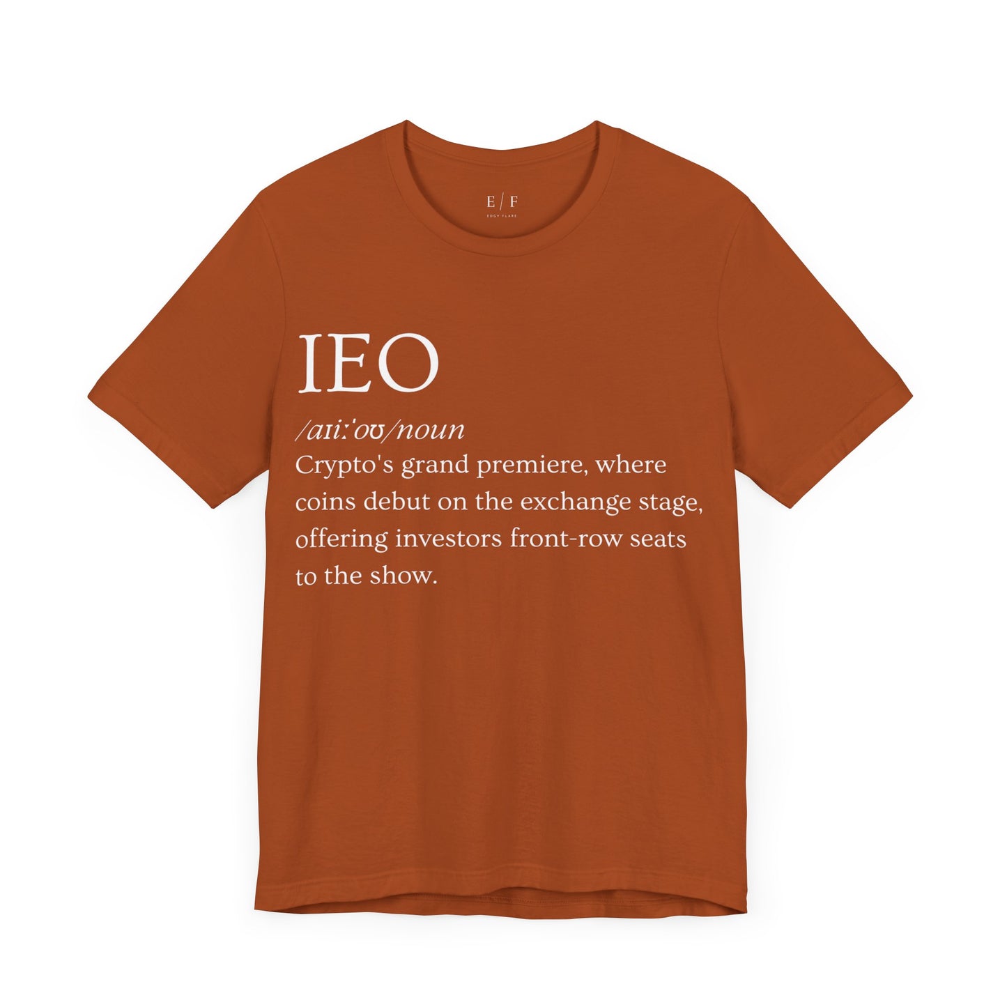 IEO Funny Crypto Definition Premium Tshirt