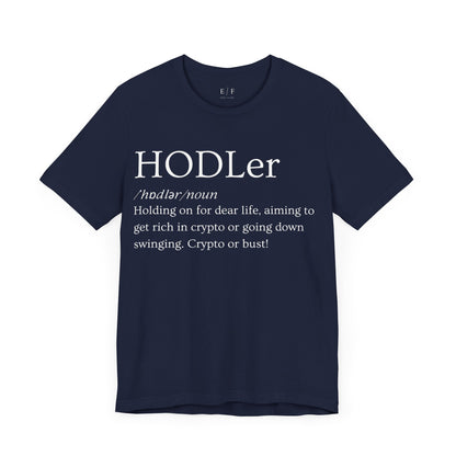 HODLer Funny Crypto Definition Premium Tshirt