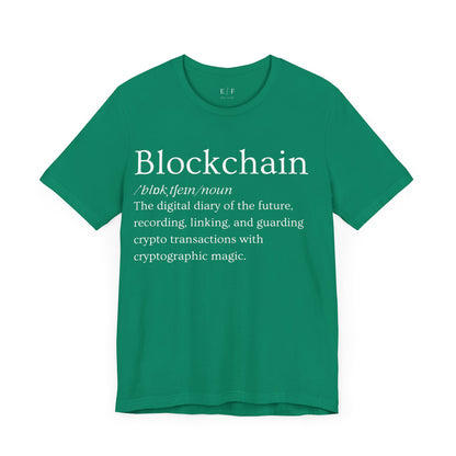 Blockchain Funny Crypto Definition Premium Tshirt