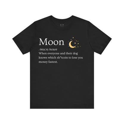 Moon Funny Crypto Definition Premium Tshirt