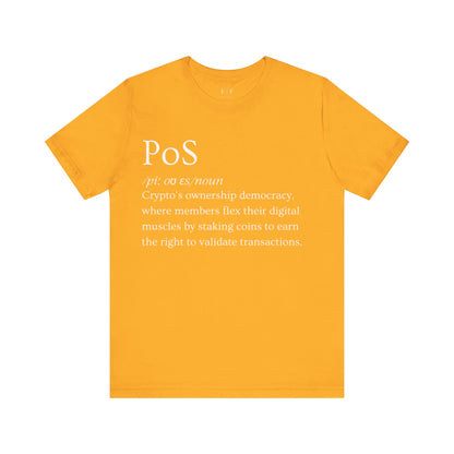 PoS Funny Crypto Definition Premium Tshirt