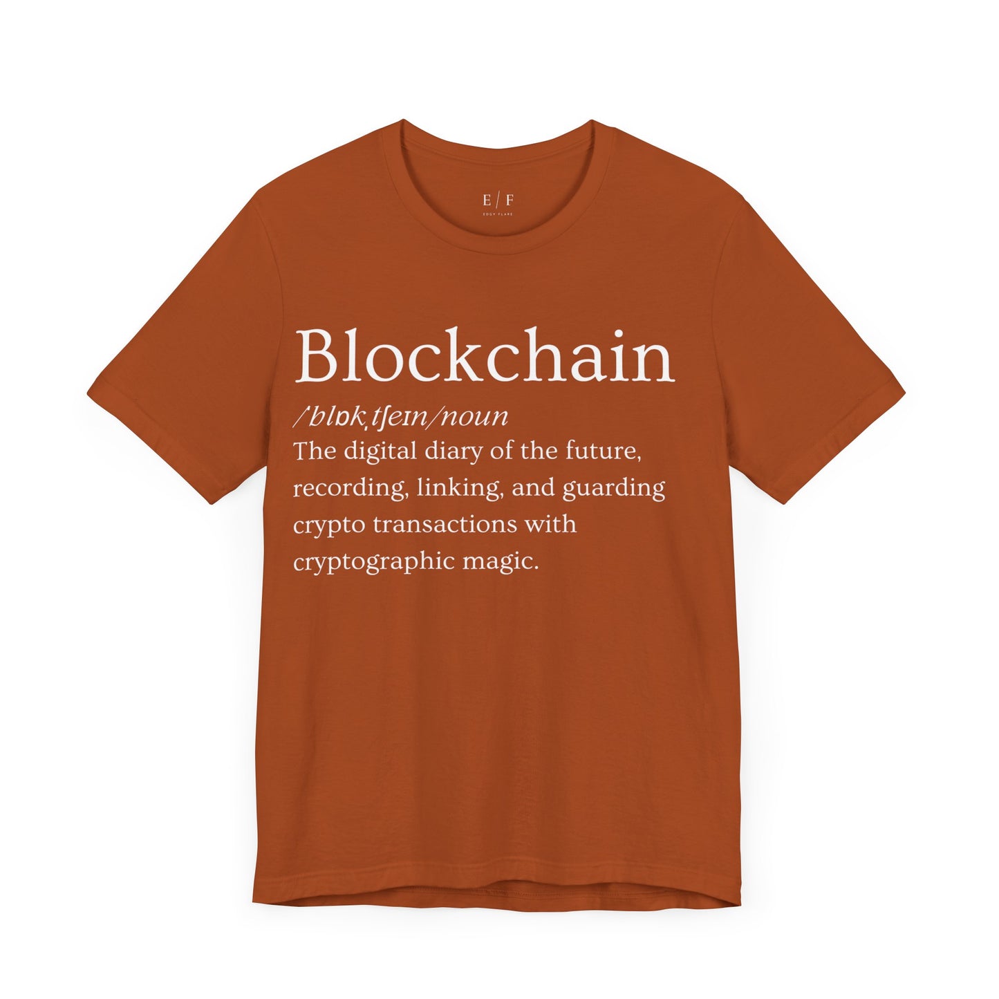 Blockchain Funny Crypto Definition Premium Tshirt