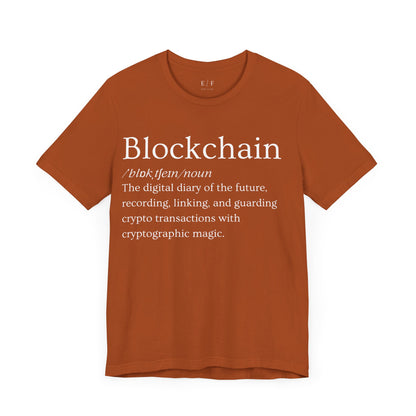 Blockchain Funny Crypto Definition Premium Tshirt