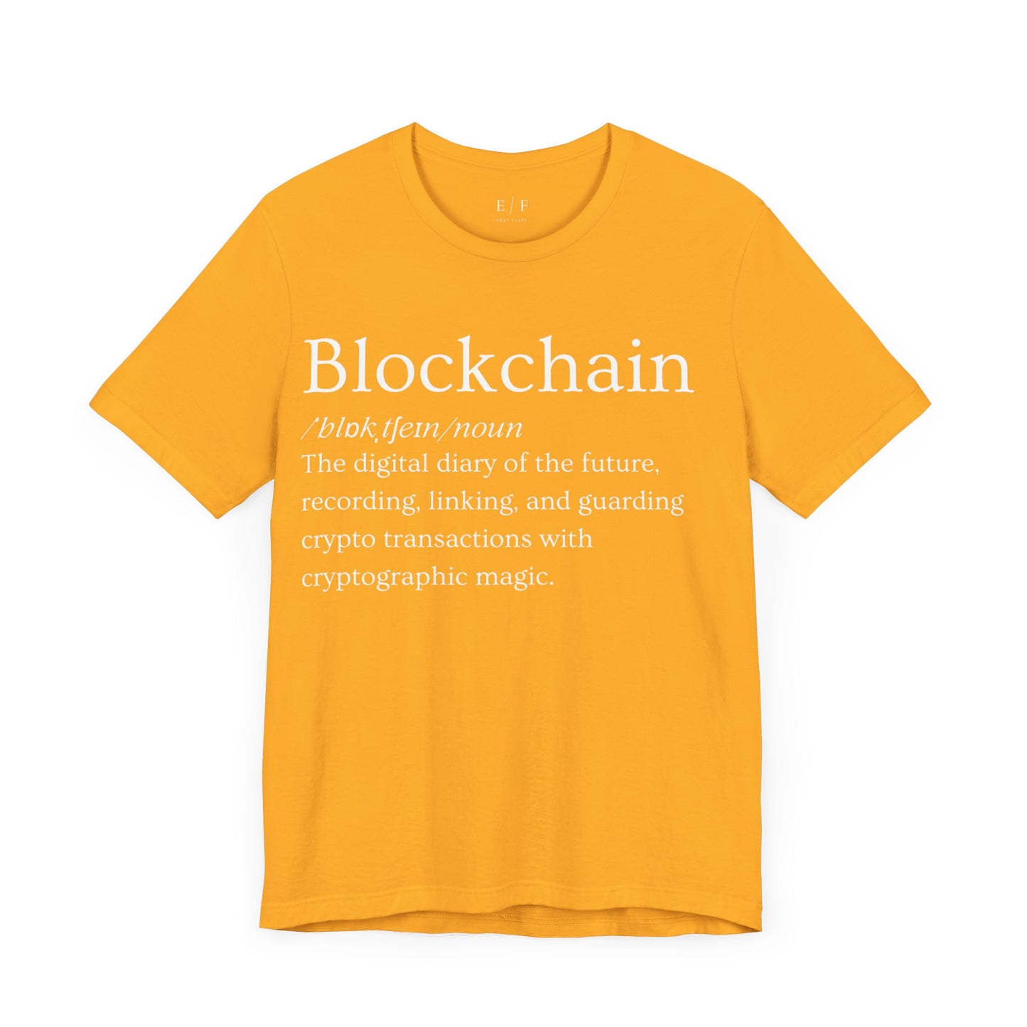 Blockchain Funny Crypto Definition Premium Tshirt