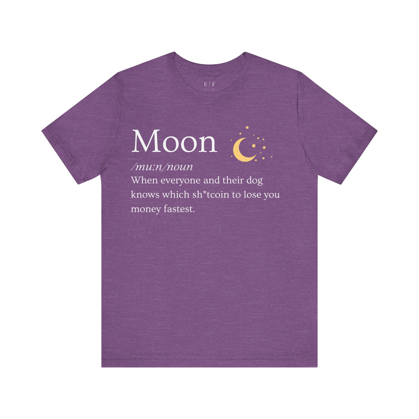 Moon Funny Crypto Definition Premium Tshirt