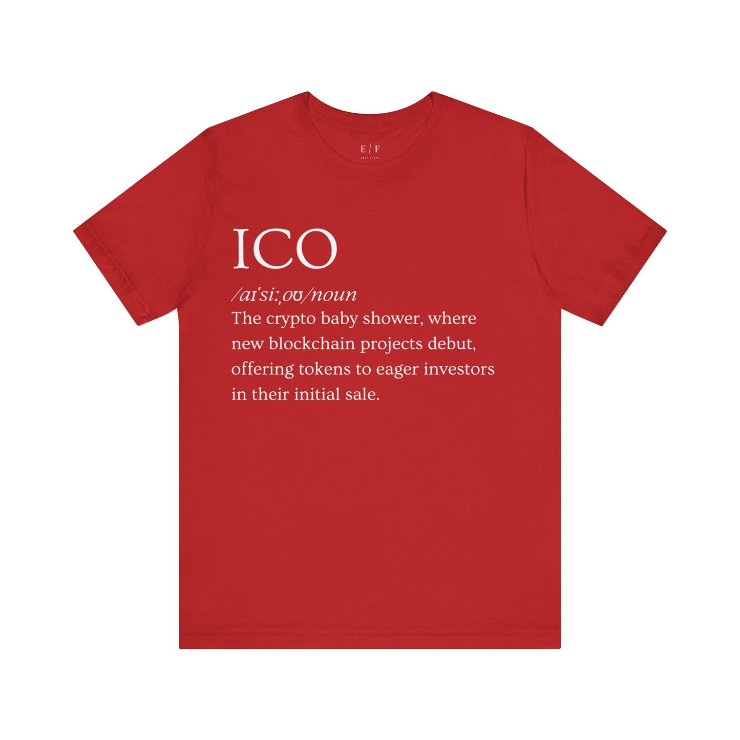 ICO Funny Crypto Definition Premium Tshirt