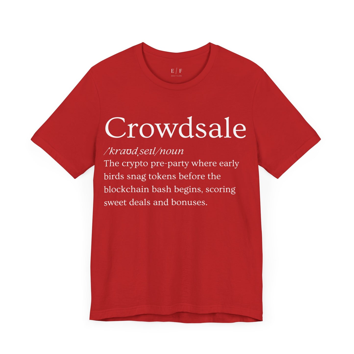 Crowdsale Funny Crypto Definition Premium Tshirt