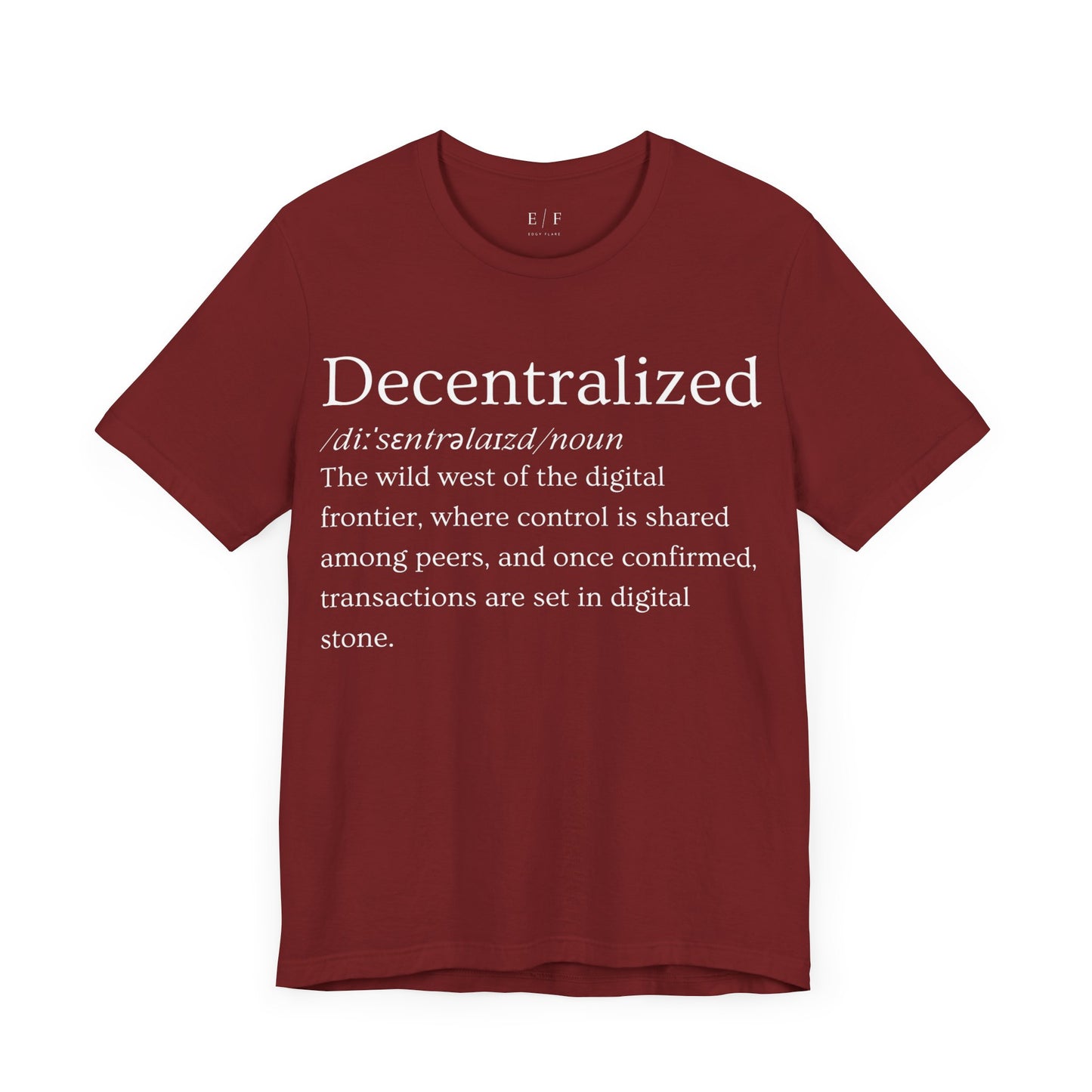 Decentralized Funny Crypto Definition Premium Tshirt