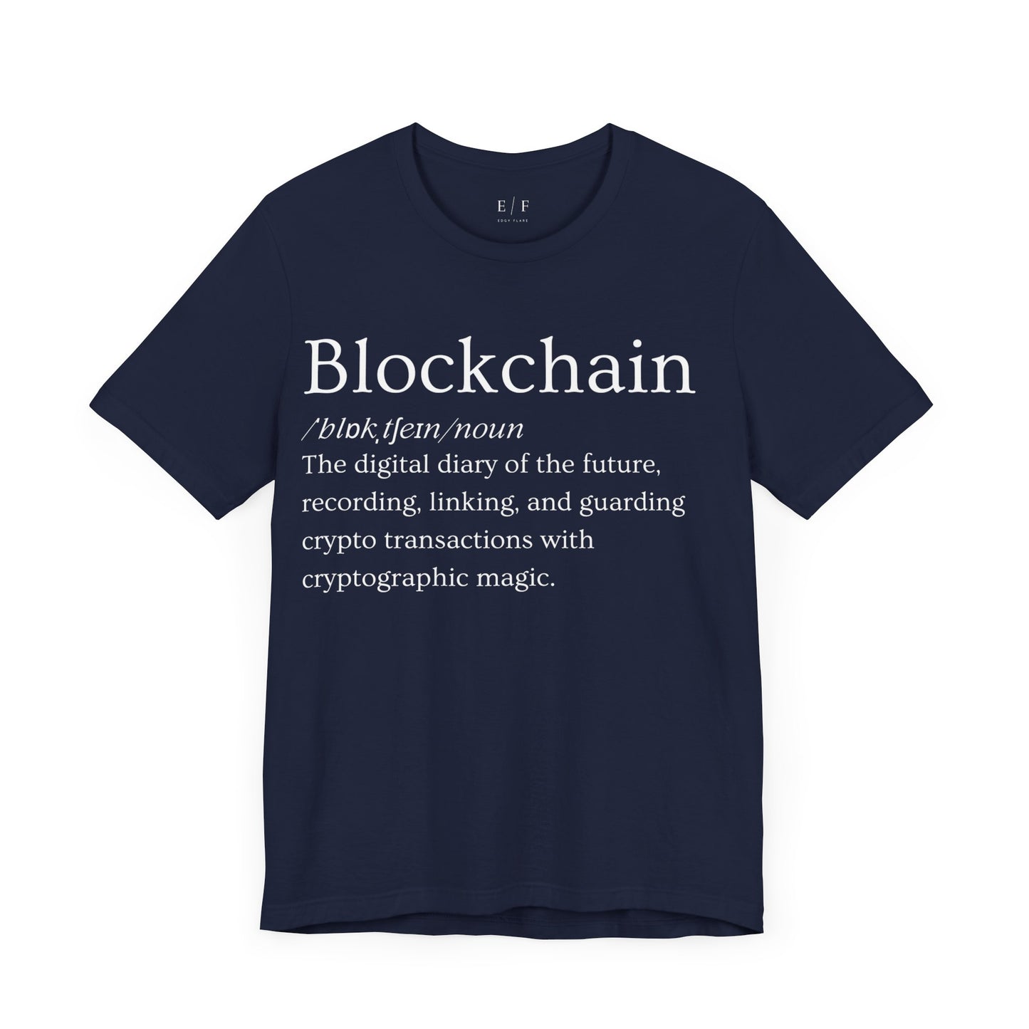 Blockchain Funny Crypto Definition Premium Tshirt