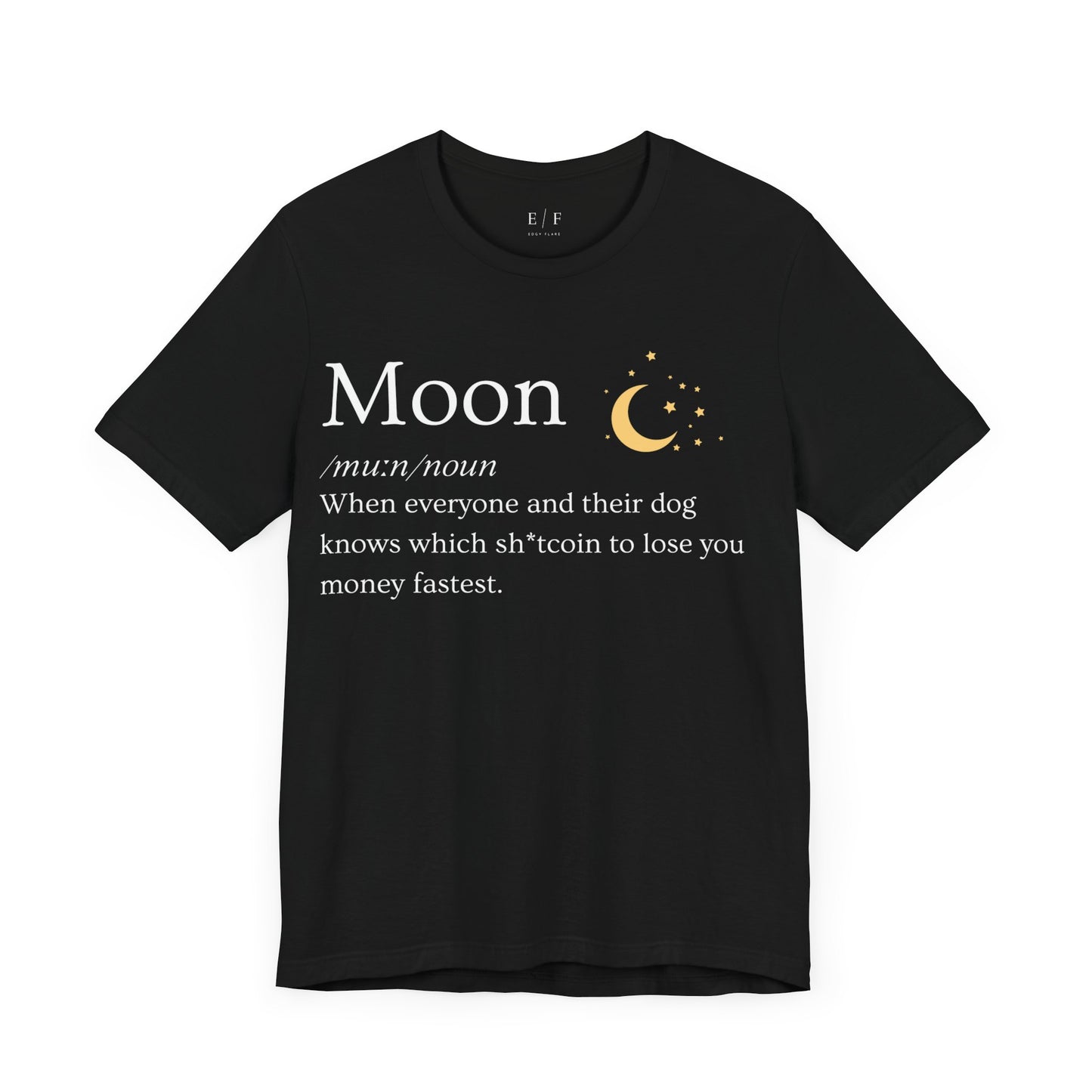 Moon Funny Crypto Definition Premium Tshirt