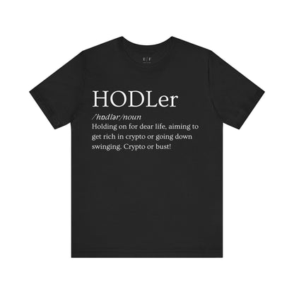 HODLer Funny Crypto Definition Premium Tshirt