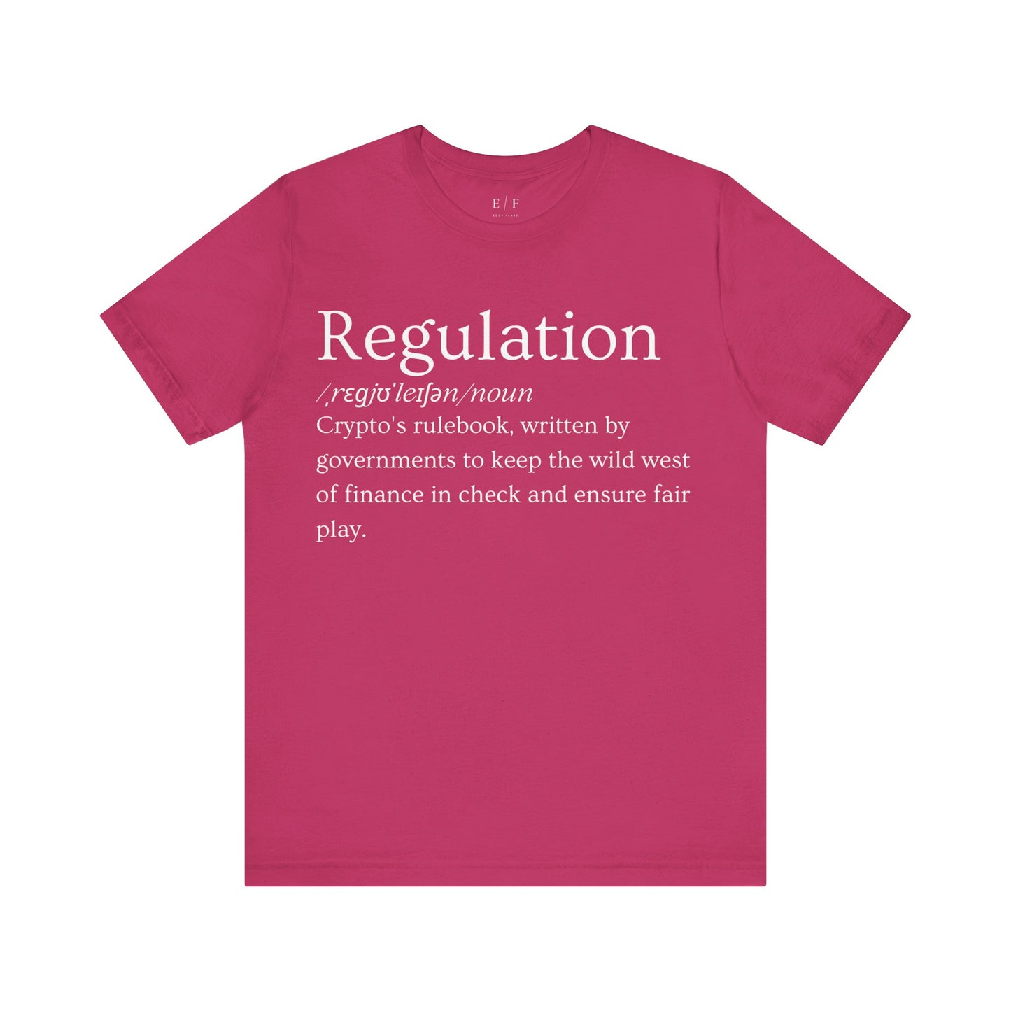 Regulation Funny Crypto Definition Premium Tshirt