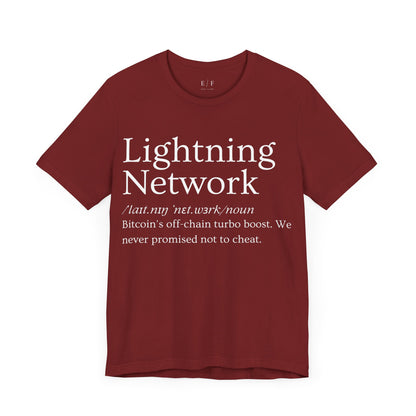 Lightning Network Funny Crypto Definition Premium Tshirt