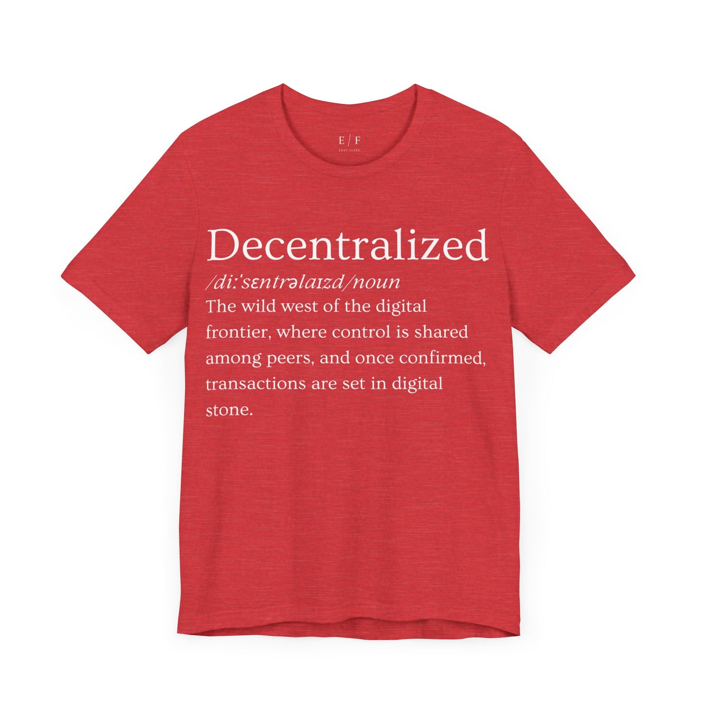 Decentralized Funny Crypto Definition Premium Tshirt