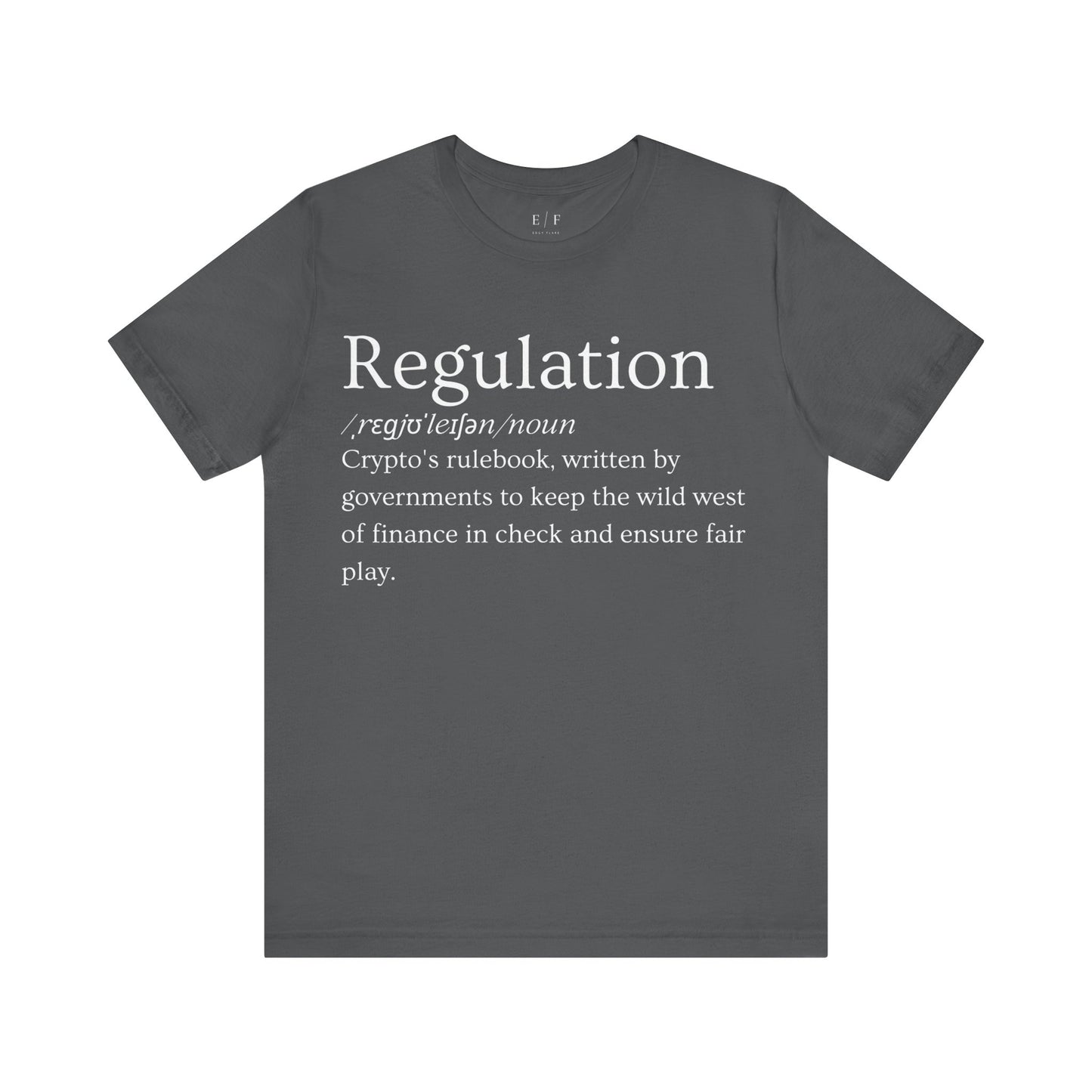 Regulation Funny Crypto Definition Premium Tshirt