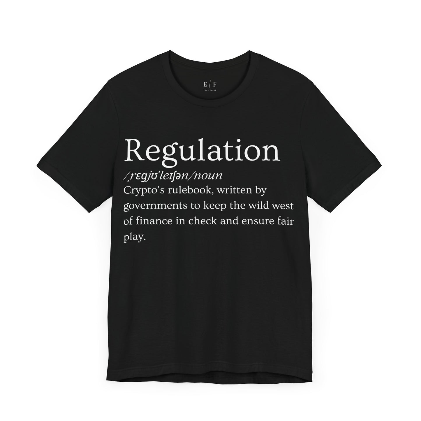 Regulation Funny Crypto Definition Premium Tshirt