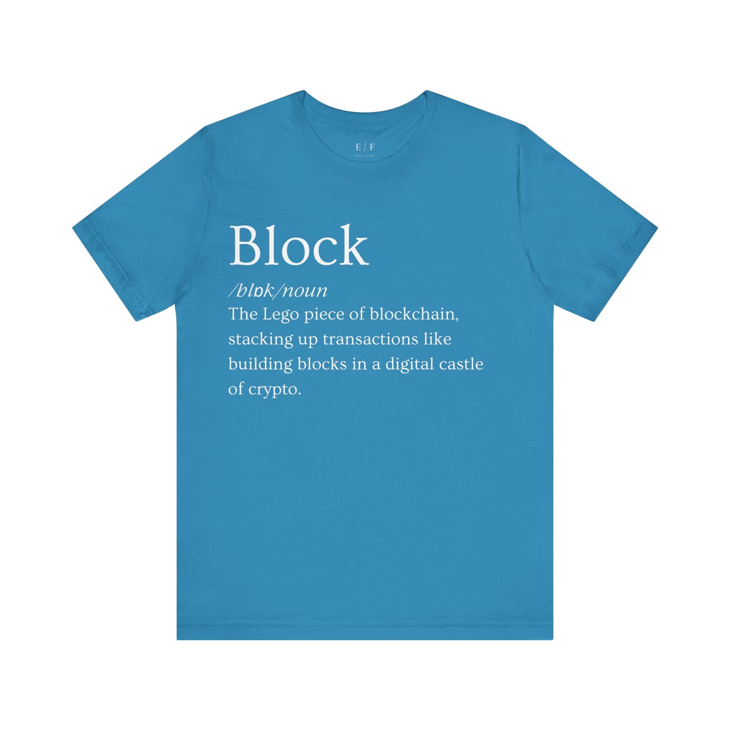 Block Funny Crypto Definition Premium Tshirt