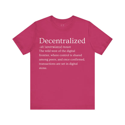 Decentralized Funny Crypto Definition Premium Tshirt