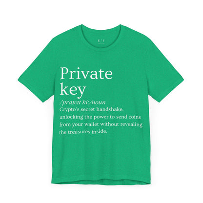 Private key Funny Crypto Definition Premium Tshirt