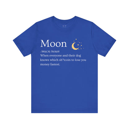 Moon Funny Crypto Definition Premium Tshirt