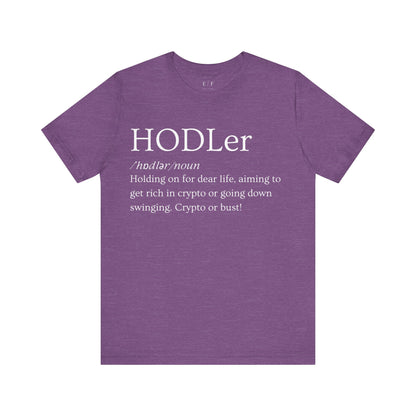 HODLer Funny Crypto Definition Premium Tshirt