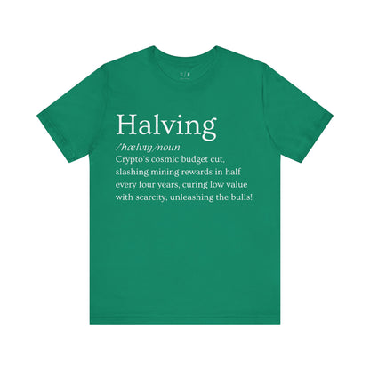 Halving Funny Crypto Definition Premium Tshirt