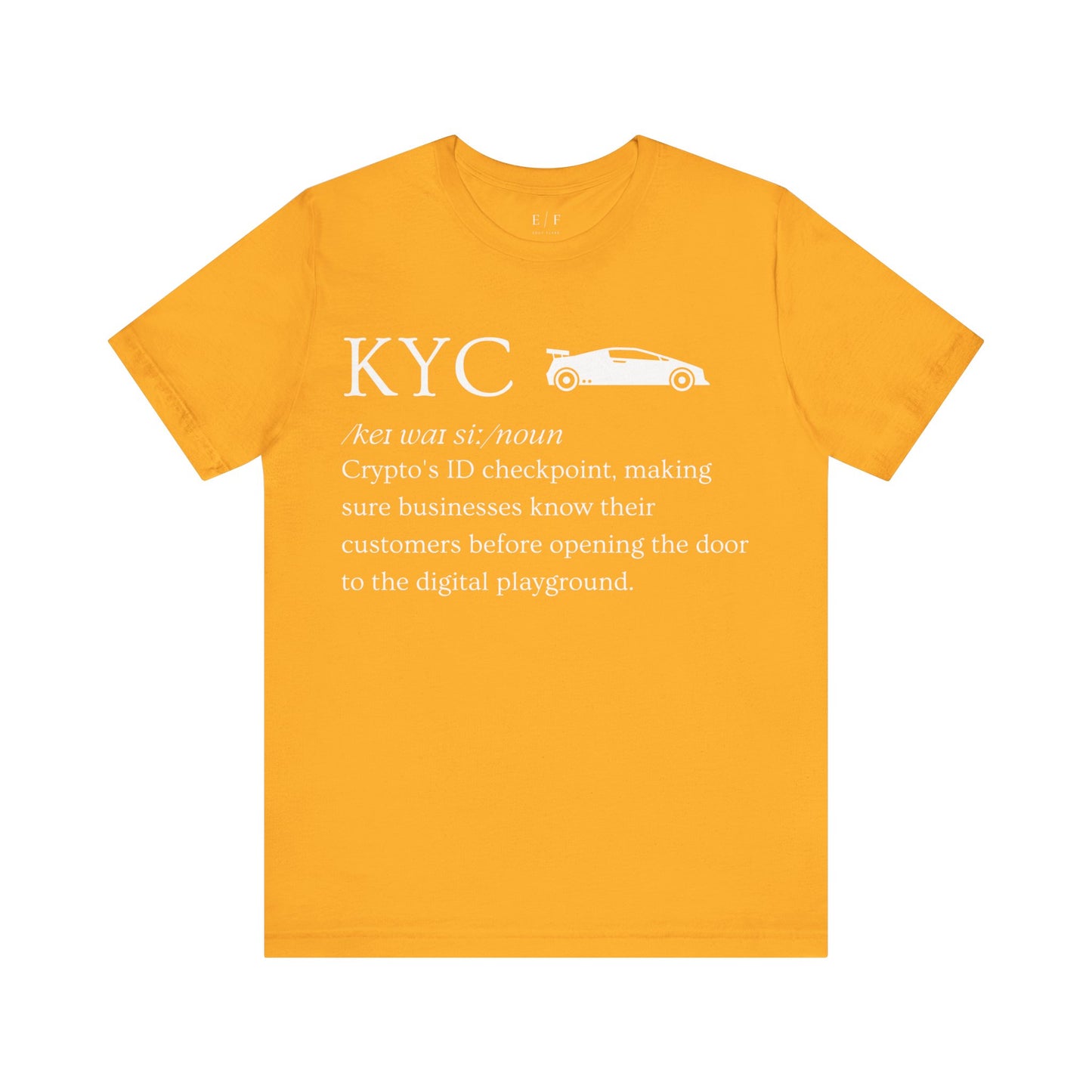 KYC Funny Crypto Definition Premium Tshirt