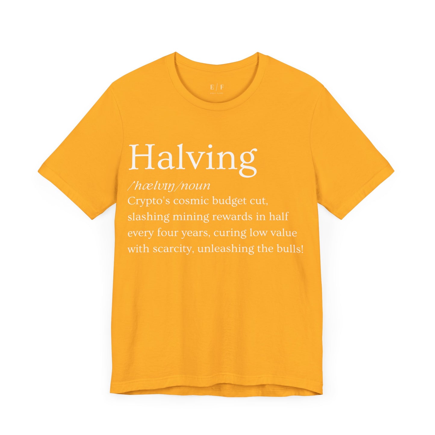 Halving Funny Crypto Definition Premium Tshirt