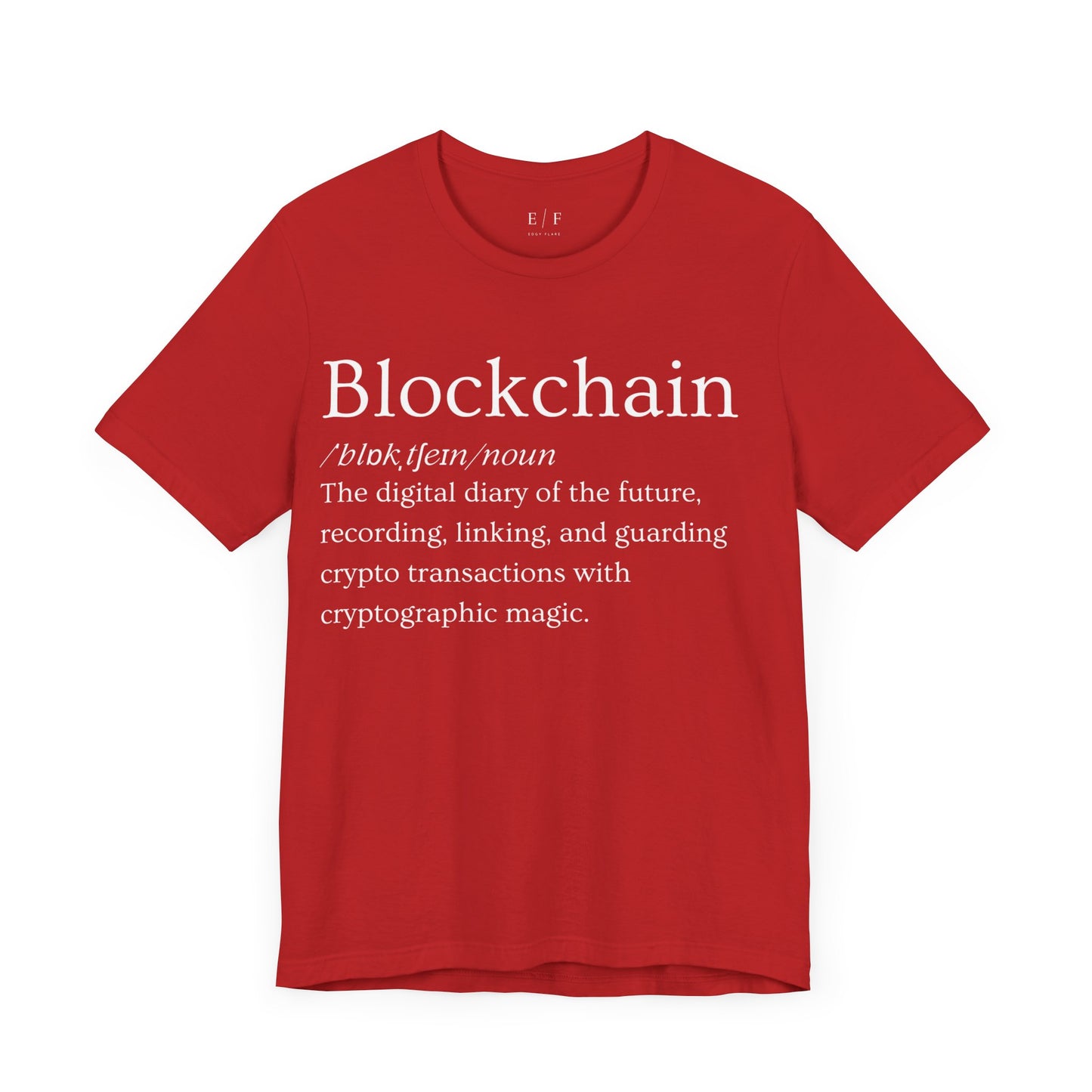 Blockchain Funny Crypto Definition Premium Tshirt