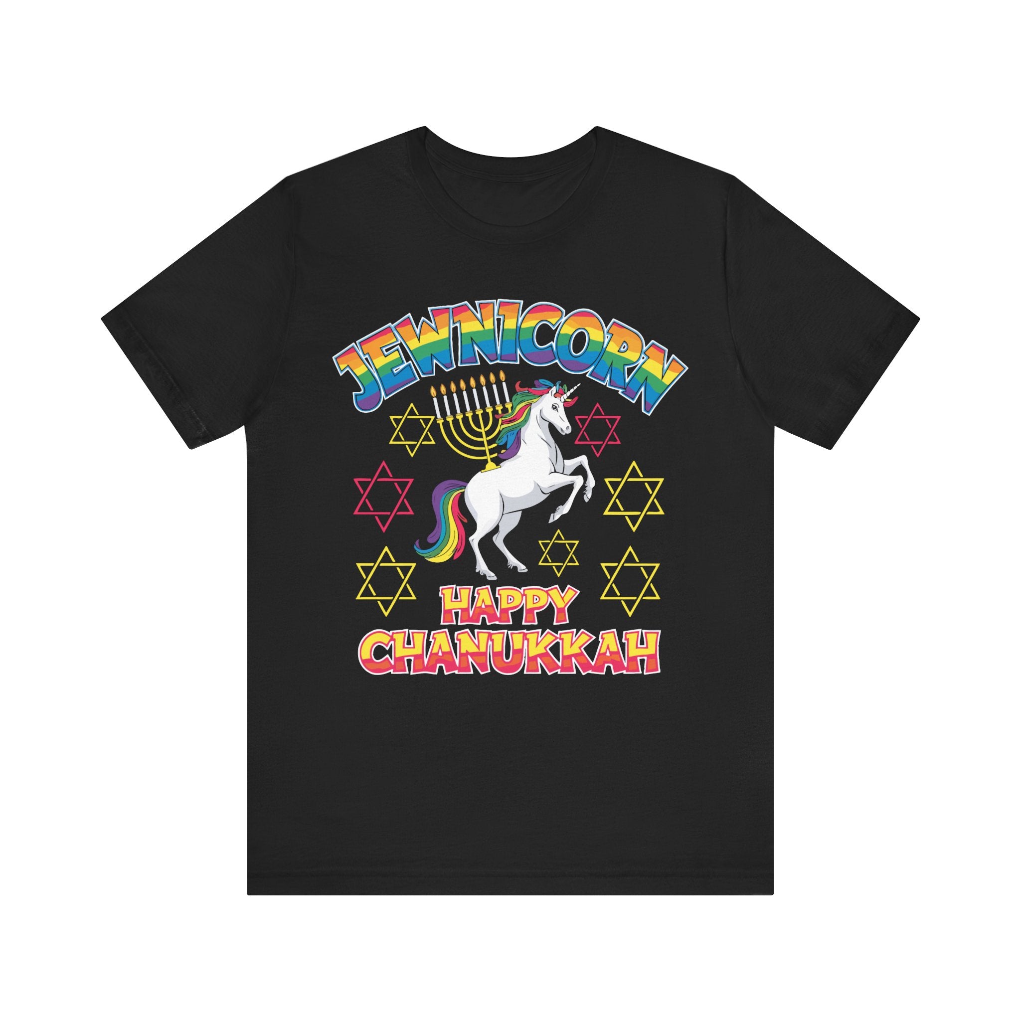 Jewnicorn Happy Chanukkah Tshirt