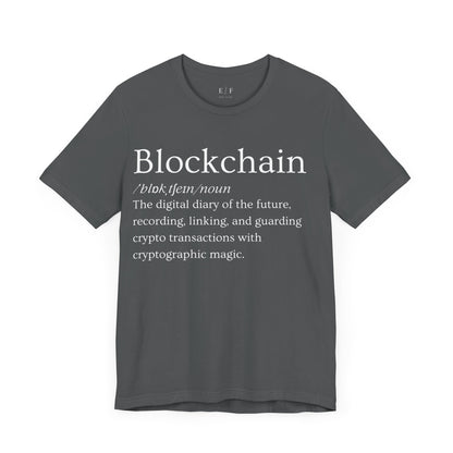 Blockchain Funny Crypto Definition Premium Tshirt