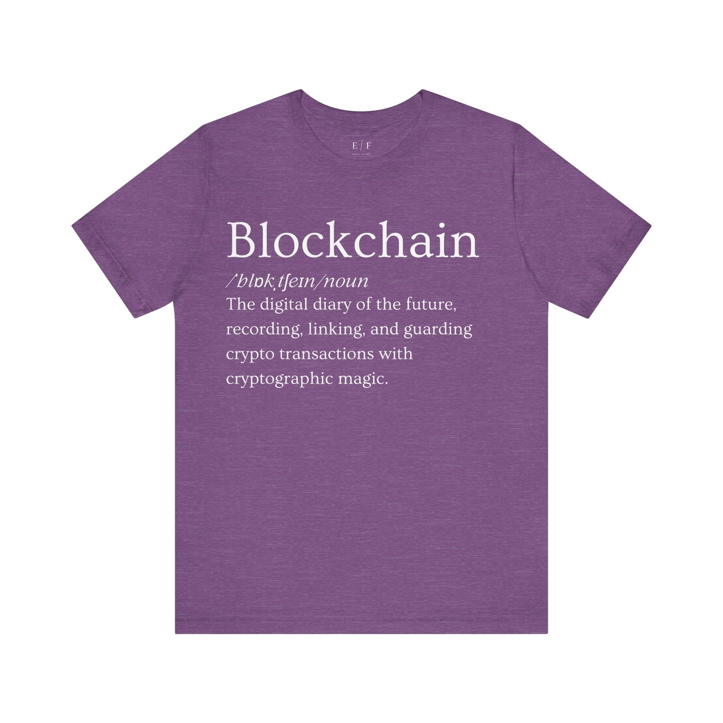 Blockchain Funny Crypto Definition Premium Tshirt