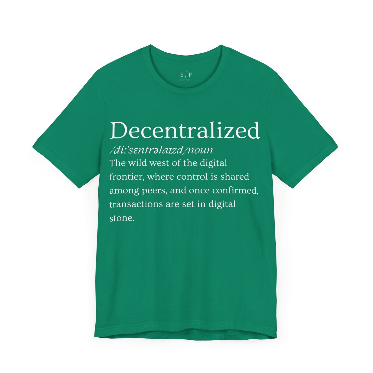 Decentralized Funny Crypto Definition Premium Tshirt