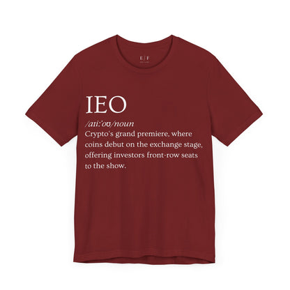 IEO Funny Crypto Definition Premium Tshirt