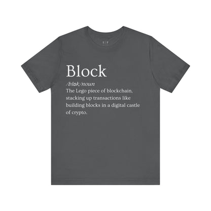 Block Funny Crypto Definition Premium Tshirt